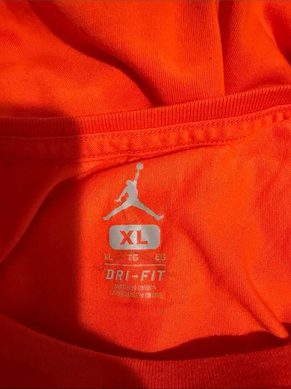 Jordan “Wings” wingspan Short Sleeve Orange Tee with Air Jordan Wing Graphic